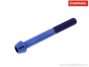 Βίδα καπάκι στρογγυλή κωνική Pro Bolt M8 x 1.25 x 70 mm τιτάνιο μπλε - JM