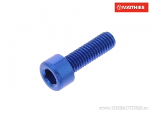 Βίδα καπάκι στρογγυλή Pro Bolt M5 x 0.80 x 16 mm αλουμινίου μπλε - JM