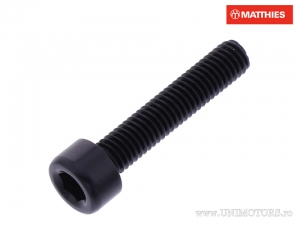 Βίδα καπάκι στρογγυλή Pro Bolt M5 x 0.80 x 25 χιλιοστά αλουμίνιο μαύρο - JM
