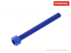 Βίδα καπάκι στρογγυλή Pro Bolt M5 x 0.80 x 45 mm αλουμίνιο μπλε - JM