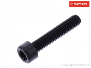Βίδα καπάκι στρογγυλή Pro Bolt M6 x 1.00 x 30 mm αλουμίνιο μαύρο - JM