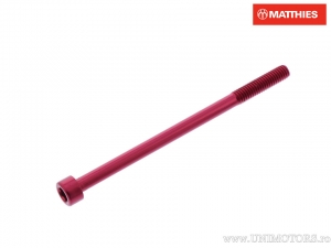 Βίδα καπάκι στρογγυλή Pro Bolt M6 x 1.00 x 95 mm αλουμίνιο κόκκινο - JM