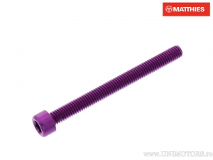 Βίδα καπάκι στρογγυλό Pro Bolt M6 x 1.00 x 65 mm αλουμίνιο μωβ - JM