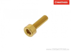 Βίδα καπάκι Pro Bolt M3 x 0.50 x 10 χιλ. χρυσό αλουμίνιο - JM
