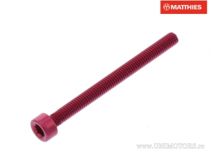 Βίδα καπάκι Pro Bolt M3 x 0.50 x 35 mm αλουμινίου κόκκινο - JM