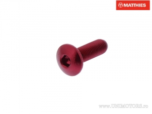 Βίδα καπάκι Pro Bolt M4 x 0.50 x 12 χιλ. αλουμίνιο κόκκινο - JM