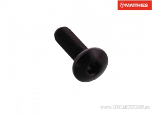 Βίδα καπάκι Pro Bolt M4 x 0.70 x 12 χιλ. αλουμινίου μαύρη - JM