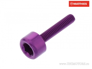 Βίδα καπάκι Pro Bolt M4 x 0.70 x 20 mm αλουμινίου μωβ - JM