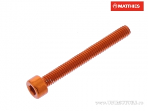 Βίδα καπάκι Pro Bolt M4 x 0.70 x 35 χιλ. αλουμίνιο πορτοκαλί - JM