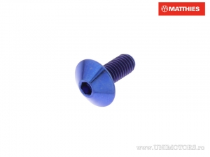 Βίδα καπάκι Pro Bolt M5 x 0.80 x 12 χιλ. τιτάνιο μπλε - JM