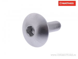 Βίδα καπάκι Pro Bolt M5 x 0.80 x 16 χιλιοστά αλουμινίου ασημί - JM