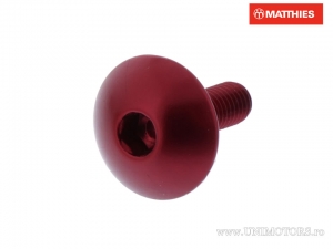 Βίδα καπάκι Pro Bolt M5 x 0.80 x 16 mm αλουμινίου κόκκινη - JM