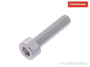 Βίδα καπάκι Pro Bolt M5 x 0.80 x 20 χιλ. αλουμινίου ασημί - JM