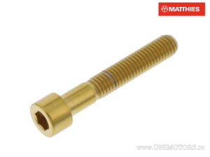 Βίδα καπάκι Pro Bolt M5 x 0,80 x 30 χιλ. ανοξείδωτο ατσάλι A4 χρυσό - JM