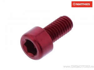 Βίδα καπάκι Pro Bolt M6 x 1.00 x 12 mm αλουμινίου κόκκινο - JM