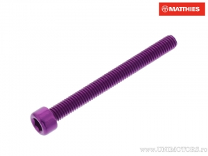 Βίδα καπάκι Pro Bolt M6 x 1.00 x 60 mm αλουμινίου μωβ - JM