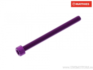 Βίδα καπάκι Pro Bolt M6 x 1.00 x 70 mm αλουμινίου μωβ - JM