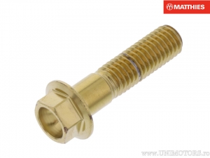 Βίδα καπάκι Pro Bolt M8 x 1.25 x 28 mm από ανοξείδωτο ατσάλι A4 χρυσή - JM