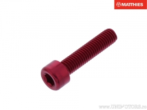 Βίδα καπάκι Pro Bolt M8 x 1.25 x 35 mm αλουμίνιο κόκκινο - JM