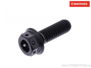 Βίδα με εξάγωνη κεφαλή Pro Bolt M6 x 1.00 x 16 mm τιτάνιο μαύρο αγώνων - JM