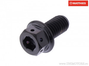 Βίδα με εξάγωνη κεφαλή Pro Bolt M8 x 1.25 x 15 mm τιτάνιο μαύρο αγώνων - JM