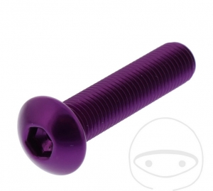 Βίδα με καπάκι Pro Bolt M10 x 1.25 x 45 mm αλουμινίου μωβ - JM