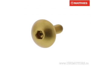 Βίδα με καπάκι Pro Bolt M4 x 0.70 x 12 χιλιοστά χρυσό αλουμίνιο - JM