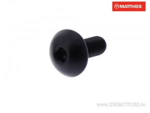 Βίδα με καπάκι Pro Bolt M5 x 0.80 x 12 mm αλουμινίου μαύρη - JM