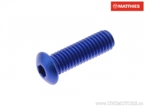 Βίδα με καπάκι Pro Bolt M5 x 0.80 x 16 mm αλουμινίου μπλε - JM