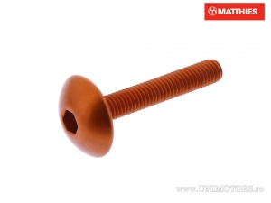 Βίδα με καπάκι Pro Bolt M5 x 0,80 x 30 mm αλουμινίου πορτοκαλί - JM