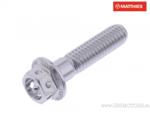 Βίδα με καπάκι Pro Bolt M6 x 1.00 x 25 mm αλουμινίου Racing ασημί - JM