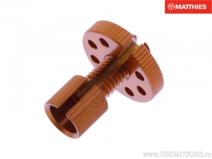 Βίδα ρύθμισης Pro Bolt M8 αλουμινίου σε πορτοκαλί χρώμα - Aprilia Pegaso 650 ie Factory / 