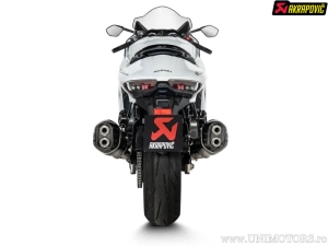 Γραμμή Slip-On Tobe finale - υλικό: μαύρο τιτάνιο - SUZUKI GSXR 1300 Hayabusa - Akrapovič