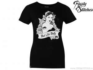 Γυναικείο καθημερινό μπλουζάκι Rusty Stitches #201 (Bad Ass Betty) Μαύρο (μαύρο) - Rusty S