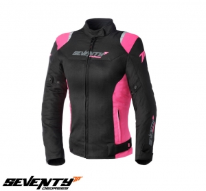 Γυναικείο μπουφάν αγώνων Racing Seventy μοντέλο SD-JR50 χρώμα: μαύρο / ροζ - Μαύρ�