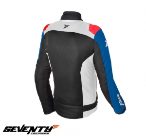 Γυναικείο μπουφάν μοτοσικλέτας Racing Seventy μοντέλο SD-JR50 χρώμα: μαύρο/κόκκ