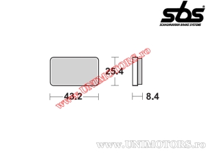 Δαγκάνες φρένων ασφαλείας (στάθμευσης) - SBS 827ATS (μεταλλικές / συνθετικέ�