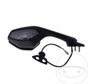 Δεξιό μαύρο καθρέπτη με φλας - Yamaha YZF-R1 1000 / YZF-R1 1000 ABS / YZF-R1 1000 M / YZF-R1 1000 M ABS 