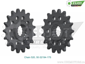Εμπρόσθιος πίνακας Esjot - 17 δόντια (βήμα 520) - Aprilia RS 660 ABS / Limited Edition ABS / Tuareg-T