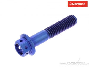 Εξάγωνο βίδα καπάκι Pro Bolt M6 x 1.00 x 30 mm τιτάνιο αγωνιστικό μπλε - JM