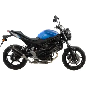 Εξάτμιση Slip-On Μαύρο Ανοξείδωτο Ατσάλι - SUZUKI SV 650 ('16-'24) / SV 650 ABS ('16-'24) - Leo Vin