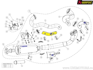 Θερμική προστασία εξατμίσεων - Harley-Davidson VRSCDX 1250 ABS Night Rod Special / VRSCF 1250 ABS V-Ro