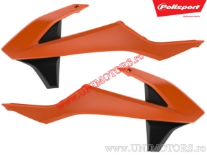 Κάλυμμα ψυγείου πορτοκαλί-μαύρο - KTM EXC / EXC-F / EXC TPI ('17-'19) / SX / SX-F ('16-'18) - Polisp