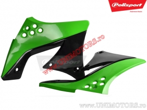 Κάρενε ψυγείου πράσινο-μαύρο - Kawasaki KX 250 F 4T ('09-'12) - Polisport