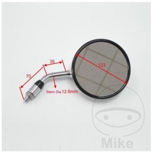 Καθρέπτης χρωμίου αριστερά-δεξιά M10 mm - Honda GL 1500 C Valkyrie F6C / VT 1100 C2 Shadow ACE / VT