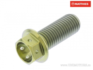 Καπάκι βίδας εξάγωνο Pro Bolt M10 x 1.25 x 25 mm τιτάνιο Racing χρυσό - JM