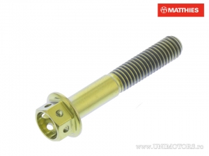 Καπάκι βίδας εξαγώνου Pro Bolt M5 x 0.80 x 30 mm τιτάνιο Racing χρυσό - JM