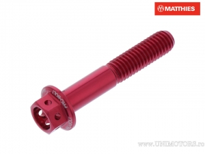 Καπάκι βίδας εξαγώνου Pro Bolt M6 x 1.00 x 35 mm αλουμινίου Racing κόκκινο - JM