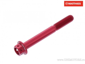 Καπάκι βίδας εξαγώνου Pro Bolt M6 x 1.00 x 50 mm αλουμινίου αγώνων κόκκινο - JM