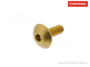 Καπάκι βίδας Pro Bolt M6 x 1.00 x 16 mm αλουμινίου χρυσό - JM